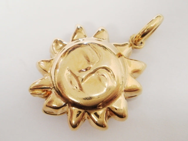 豪華!!18金☆天然サファイヤ マルチカラー ペンダントトップ☆総重量5.7g・750刻印!!ラウンド・ハート・マーキス☆リバースブル・清掃済み