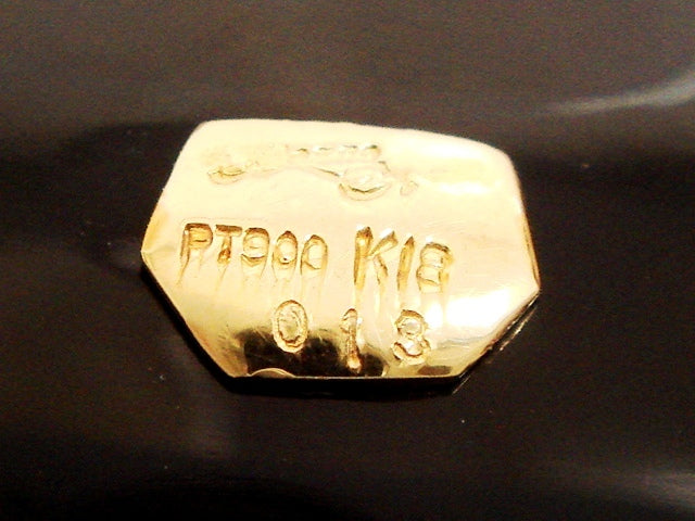 豪華!!18金×プラチナ900!!本鼈甲&天然ダイヤモンド0.13ct★ロングネックレス★約32.0g・長さ61cm★K18・Pt900・0.13刻印有★清掃済