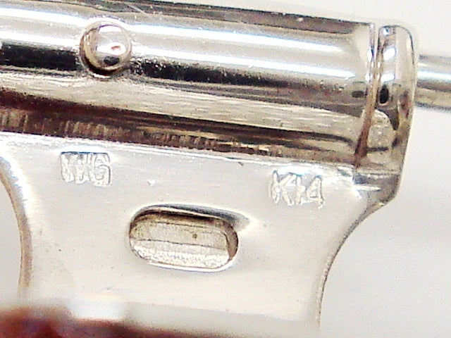 豪華!!鑑別付☆K18・K14☆天然珊瑚&ダイヤ0.09ct☆トンボデザインブローチ&ペンダント★総重量5g★K18WG・K14・WG・0.09刻印★サイズ