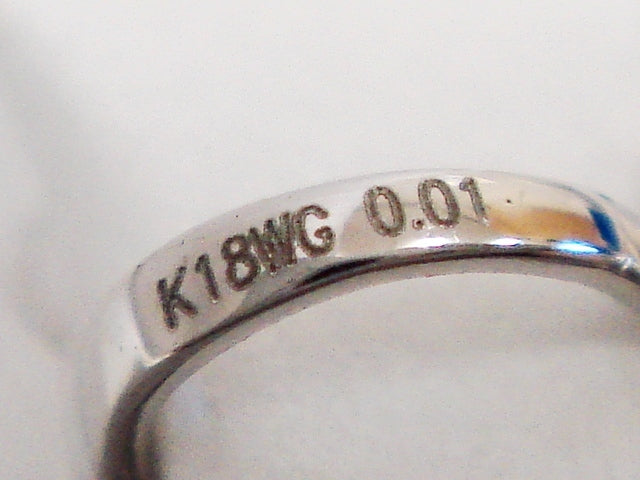 豪華!!鑑別付★K18WG★アコヤ真珠8mm珠&グリーンガーネット★ピンブローチ・タイタック★総重量4.6g★K18WG刻印有★清掃済★サイズ