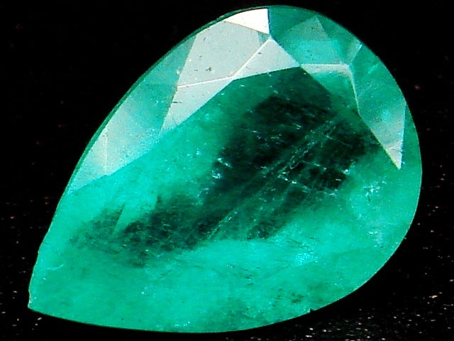 豪華!!鑑別カード付☆天然エメラルド ルース★3.536ct!!大粒ペアシェイプ・サイズ約13×9mm★アクセサリー作成に是非
