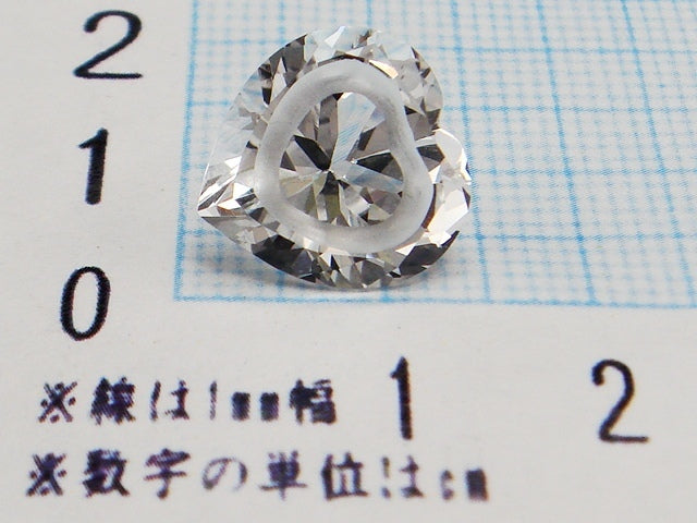 豪華!!鑑別カード付☆天然ホワイトトパーズ ルース★8.567ct☆大粒約13×12mm★ハートシェイプカット★アクセサリー作成に是非
