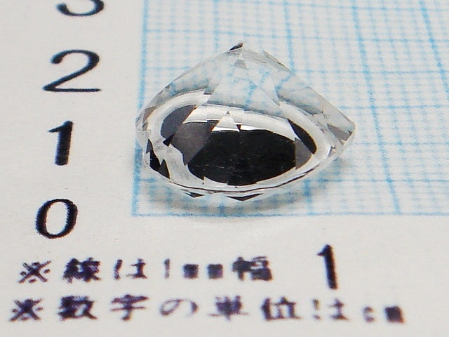 豪華!!鑑別カード付☆天然ホワイトトパーズ ルース★8.567ct☆大粒約13×12mm★ハートシェイプカット★アクセサリー作成に是非