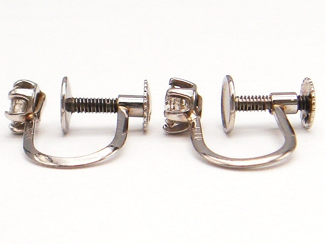 豪華★プラチナ900★天然ダイヤモンド 0.30ctイヤリング★総重量1.5g☆合計0.30ct☆0.15・Pt900刻印有★直径約4㎜★シンプル6本爪★清掃済