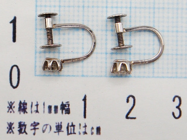 豪華★プラチナ900★天然ダイヤモンド 0.30ctイヤリング★総重量1.5g☆合計0.30ct☆0.15・Pt900刻印有★直径約4㎜★シンプル6本爪★清掃済