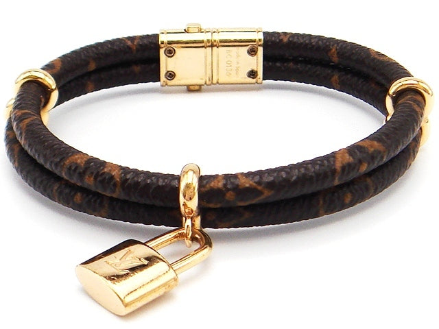 ルイヴィトン Louis Vuitton モノグラム キャンバス 『ブレスレット・キープ イット トゥワイス』 腕周り17.0cm mede in Spain/BC0136刻印