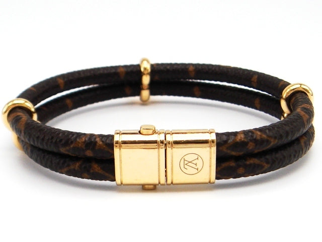 ルイヴィトン Louis Vuitton モノグラム キャンバス 『ブレスレット・キープ イット トゥワイス』 腕周り17.0cm mede in Spain/BC0136刻印