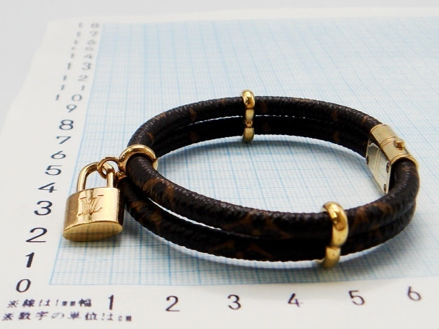 ルイヴィトン Louis Vuitton モノグラム キャンバス 『ブレスレット・キープ イット トゥワイス』 腕周り17.0cm mede in Spain/BC0136刻印
