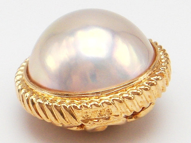 豪華!!田崎真珠★18金★大粒 マベパール 直径約14.6mm ペンダントトップ★総重量7.7g★ブランドマーク・K18刻印有り★サイズ表記★清掃済