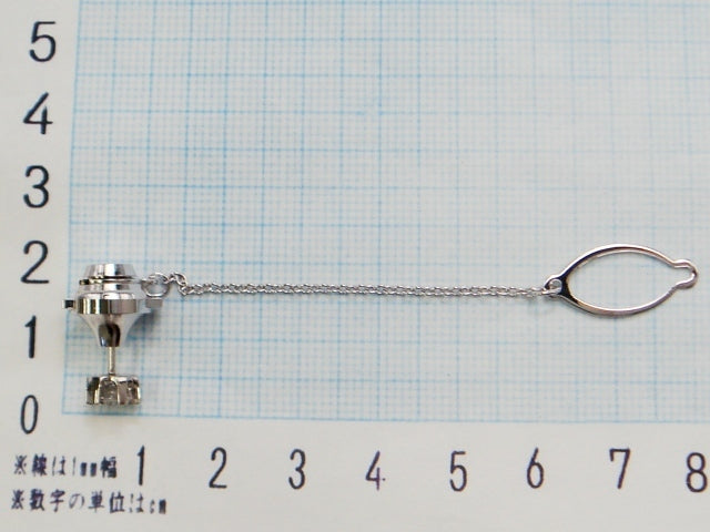 豪華!!プラチナ900★大粒天然ダイヤモンド 0.40ct★ピンブローチ・タイタック★留め具無し重量1.0g★Pt900・0.40刻印有り★清掃済み