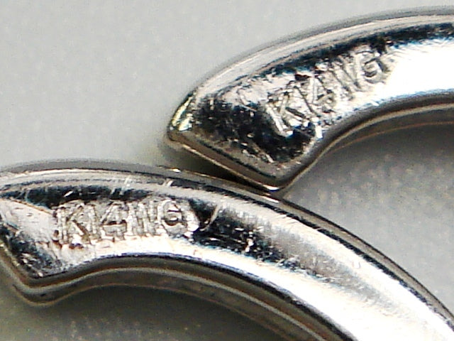 豪華!!14金ホワイトゴールド!!天然ダイヤモンド ピンクトパーズ ピアス★総重量2.2g・0.12ct★K14WG・0.06刻印有★ダイヤチェック・清掃済