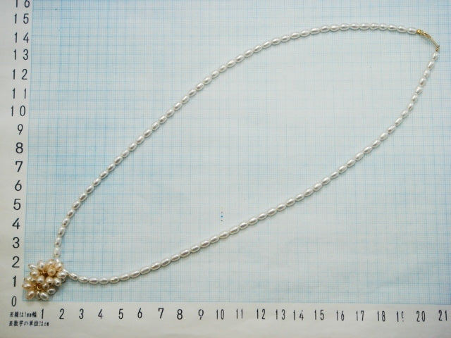 豪華!!18金★淡水真珠 ネックレス★総重量13.1g★K18刻印有★パール約5.1~5.5mm珠★長さ50cm★清掃済み