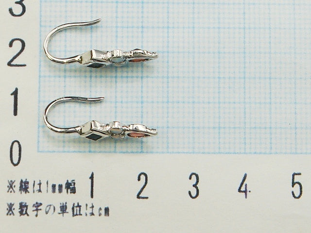 豪華!!14金ホワイトゴールド★天然オパール×カラーストーン ピアス★総重量1.9g★K14WG刻印有★清掃済