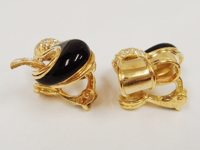 豪華!!18金☆ジバンシイ☆天然ダイヤ2.00ct★リボンイヤリング★総重量13.4g★ホールマーク・1.00・ブランド刻印有★清掃済☆サイズ表
